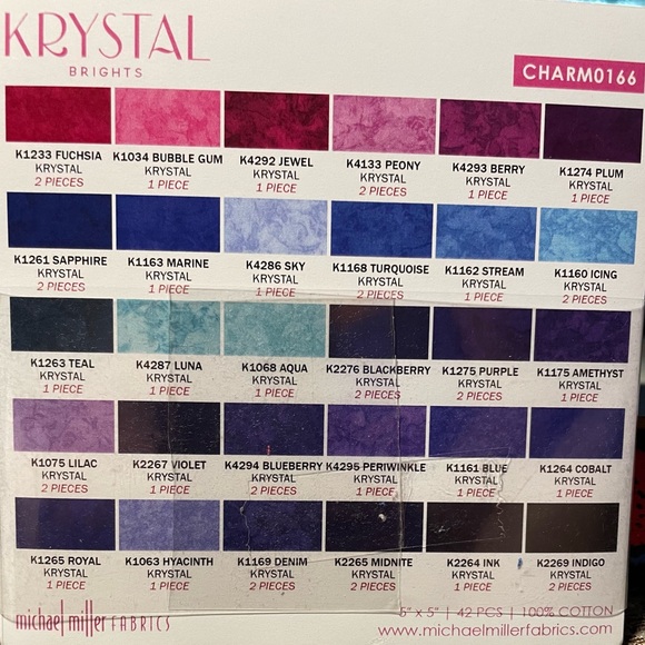 Michael Miller Fabrics 5” Pre-Cut 42-piece Charm Pack - Picture 2 of 2